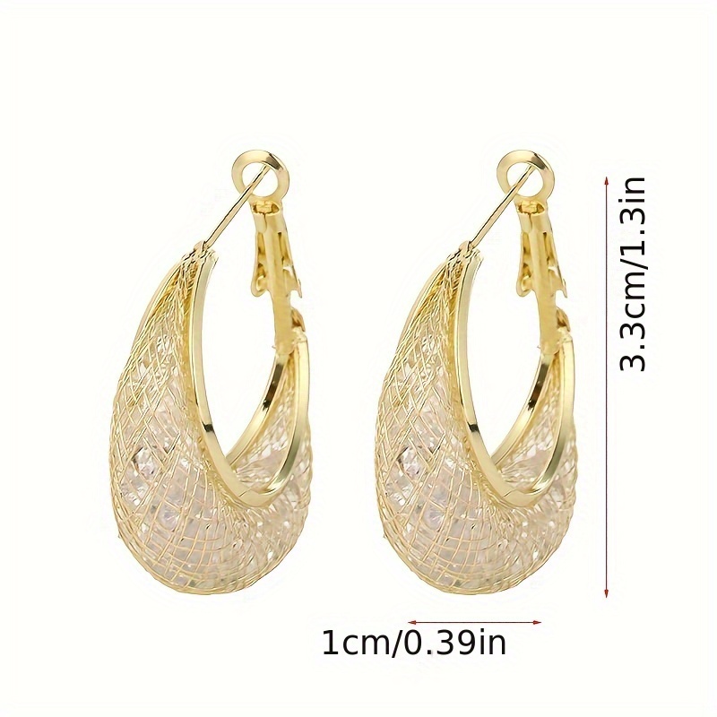 Sparkling Hoop Earrings for Women